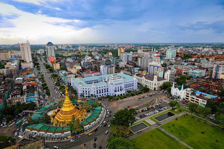 Yangon in Myanmar